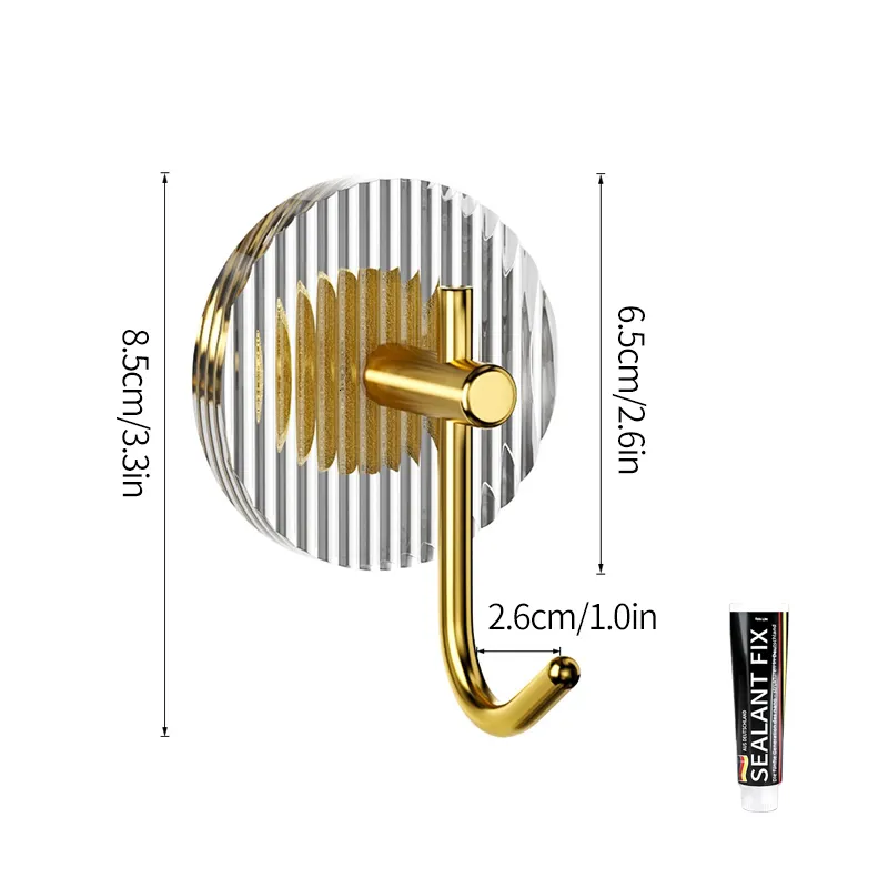 Luxury Wall Hook Set With Strong Adhesive Towel No Punching