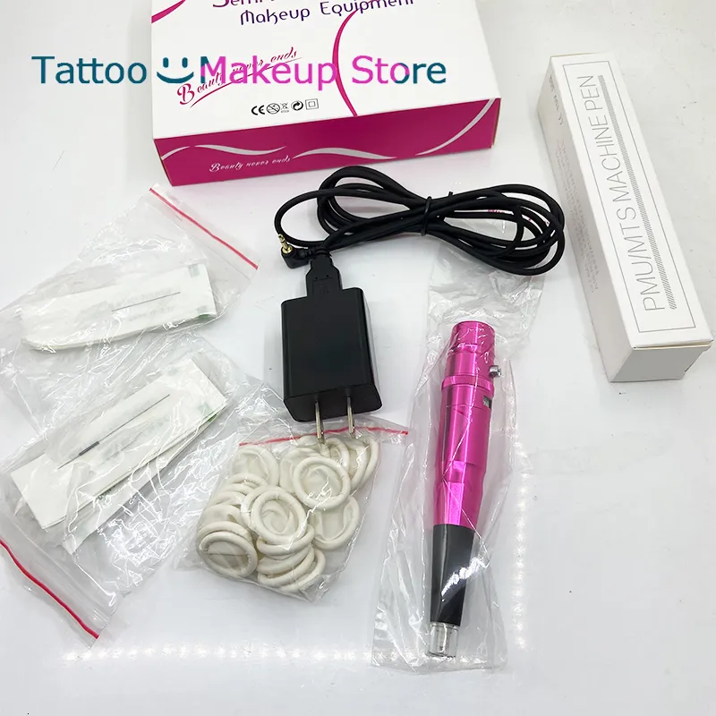 Tattoo Machine 35000 Professional Tattoo Pen Dermograph Micropigmentation Tattoo Machine Dermografo Universal Eyebrow Lip Pen Kit Free Needle 230811