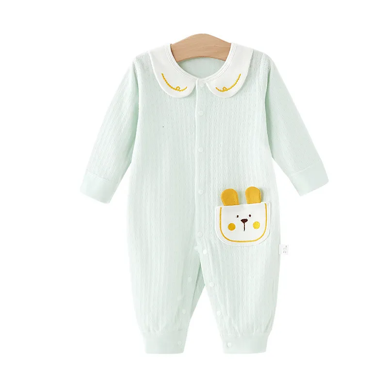 Spring Baby Rompers Cute Baby Rompers - Spring Cotton Onesies with Rabbit Design, Infant ...