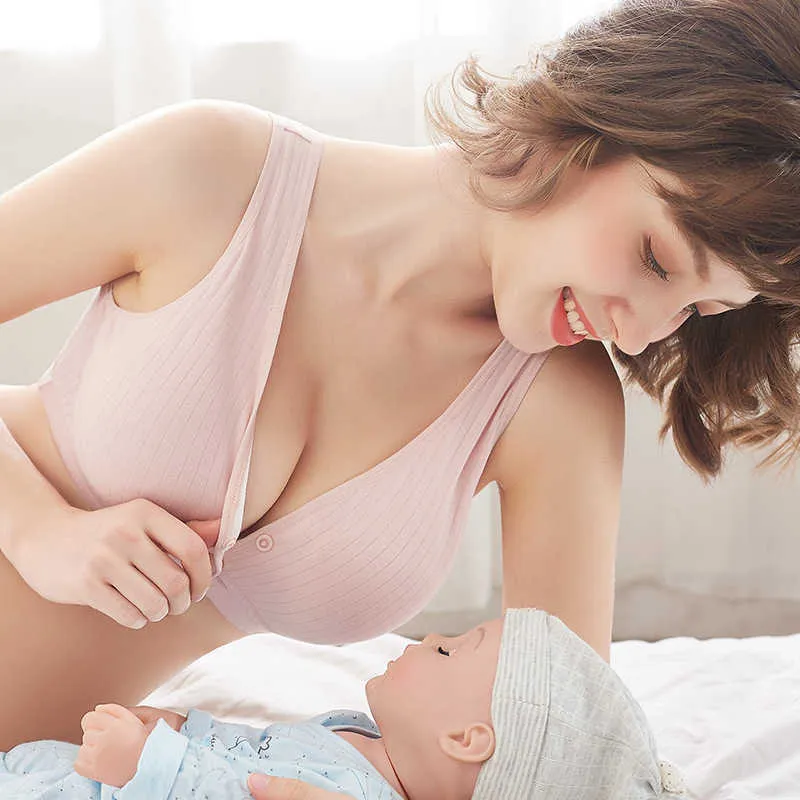 Breathable Maternity Nursing Bra Non Beaded Bra Vest Type For  Breastfeeding, Prevents Sagging HKD230812 From Yanqin05, $4.8