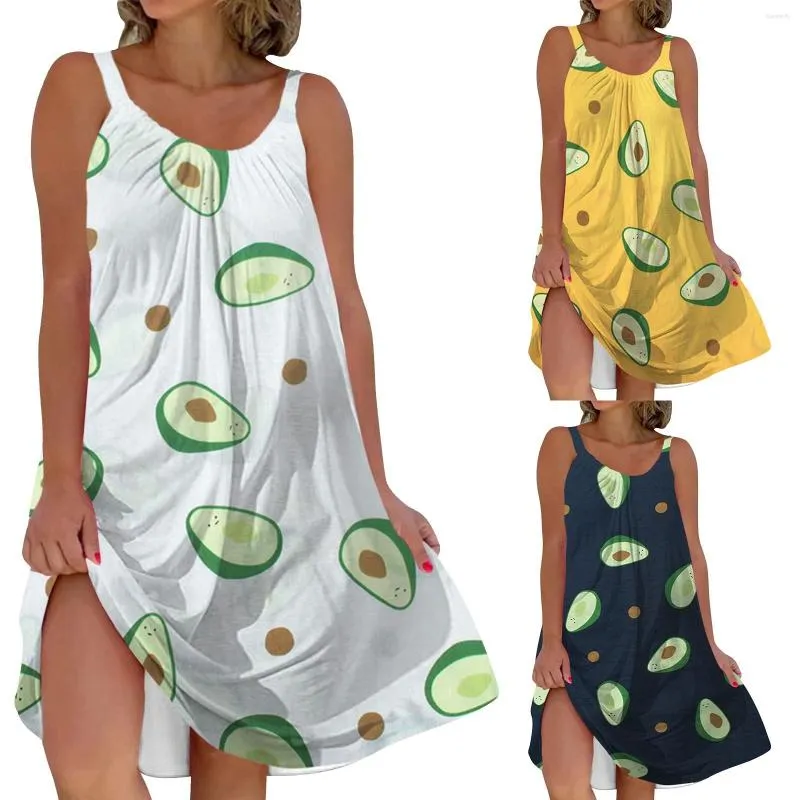 Casual Dresses Women's Sexy Fashion Versatile Retro Print Strap Dress Winery Petite With Pockets Mother of the Long Length