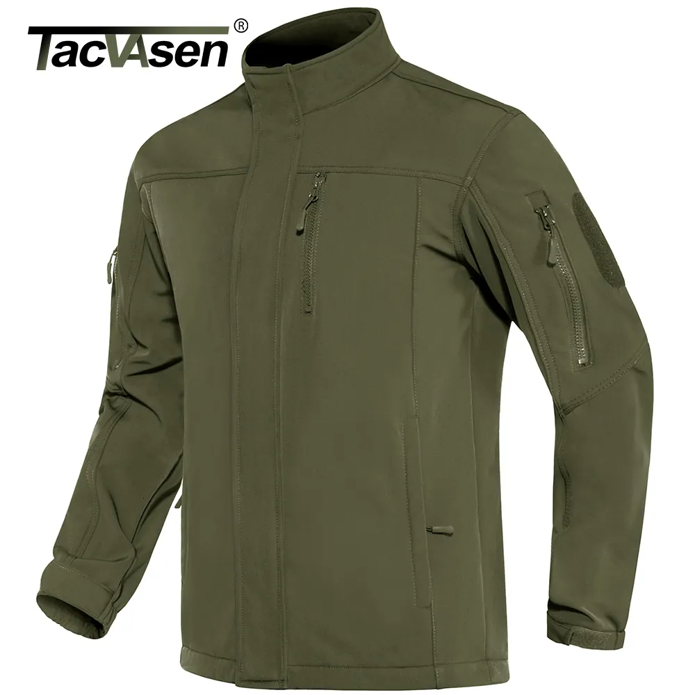 Vestes pour hommes tacvasen toison chaude veste doublée veste tactique masculine veste imperméable softhell couches de randonnée extérieure hors-vent 230811