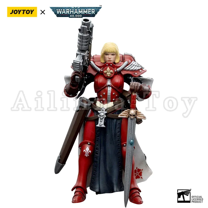 Military Figures JOYTOY 1/18 Action Figure 40K Battle Sisters Order Of The Bloody Rose Anime Military Model 230811