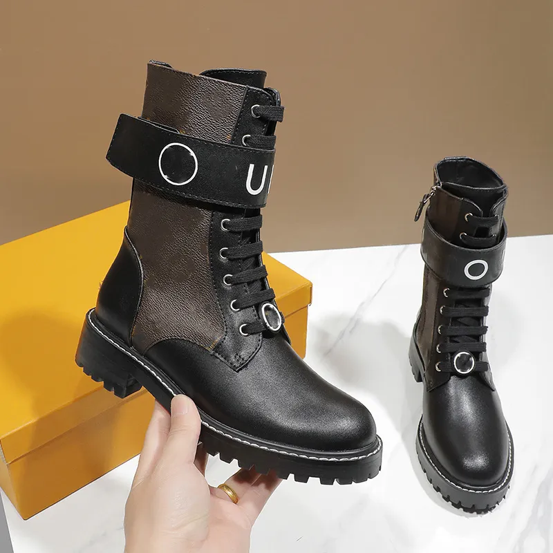 Designer Boot Women Ankle Booties Winter Luis Fashion Boot Martin Leather Platform Letter Woman Vuttonity Gffgh