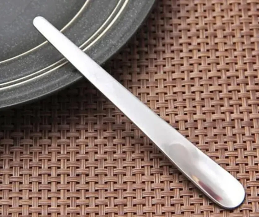 Fancy Design Stainless Steel 18/0 Coffee Stirrers, Italian Style Stainless Steel Mini Silver Coffee Spoons