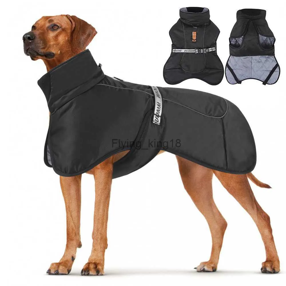 Big Dog Jacket Windproof Winter Warm Dog Clothes for Medium Large Dogs Labrador Coat Golden Retriever Costume Pitbull Outfits HKD230812