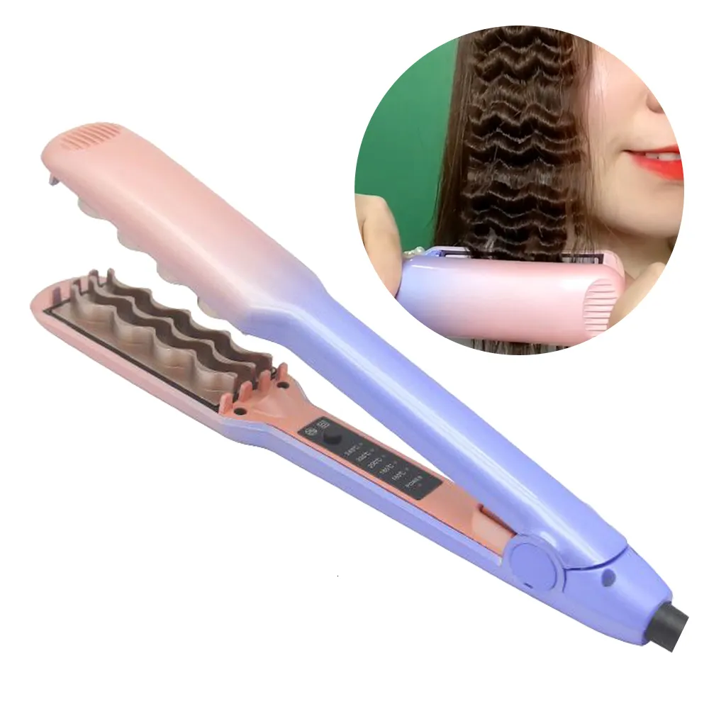 Curling Irons Szybki objętość włosy Curling Iron Pływający zaciskanie Puszysty Siatka 3D Skuler do włosów Przenośna wysokiej jakości ceramiczna kukurydza Perm Styler 230811