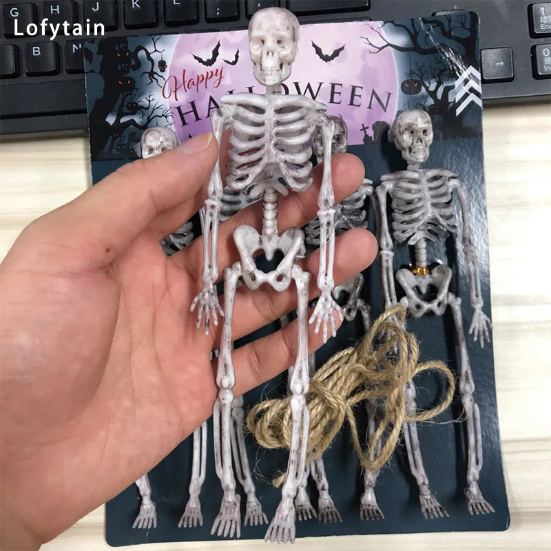 Andra evenemangsfestleveranser Lofytain 4 st 17 cm Simulering Human's Skeleton Ornament Human Fake Bones Halloween Party Home Decorations 230811