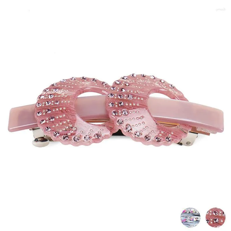 Haarclips Ins Spark Strasssteine ​​Clip Barrettes für Frauen Mädchen Dekorative Accessoire Ornament Schmuck Tiara Geschäftsreisen