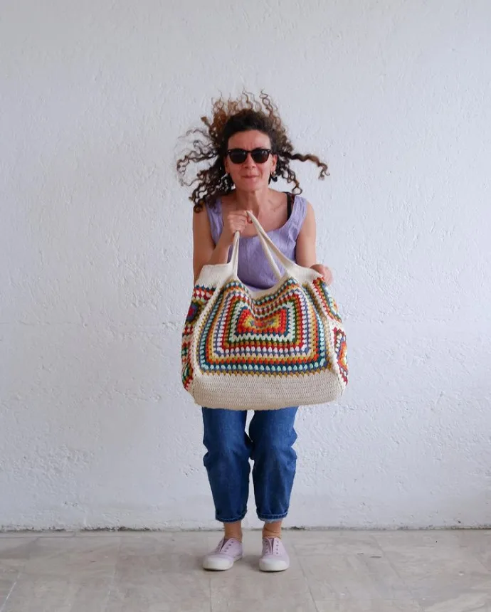 Boho cloth bags top