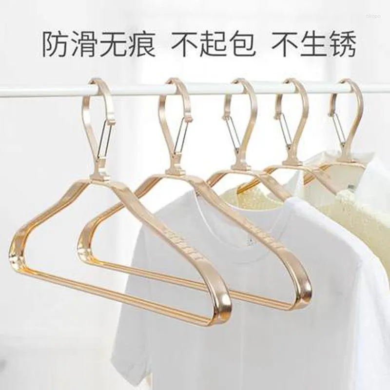 Hangers 10pcs/Lot Space Aluminiumlegierung Kleidung Hangesr-Rust Nicht-Schlupf-Metallkleiderbügel Hang-Duty-Windschutzkleidung hängen