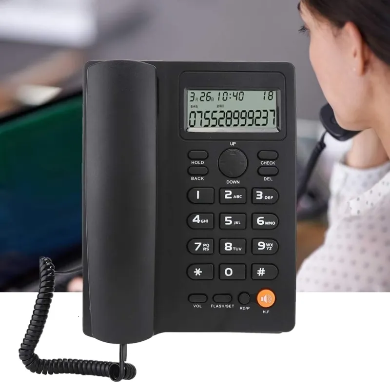 Telefones chamadores Exibir Telefone Mãos LIVRADAS LIGADAS LINHELAÇÃO LINHELA DE TELEFONE DE TELEFONE PARA O ESCRITÓRIO DE HOME EL KX-T2025 ATRIBULO 230812