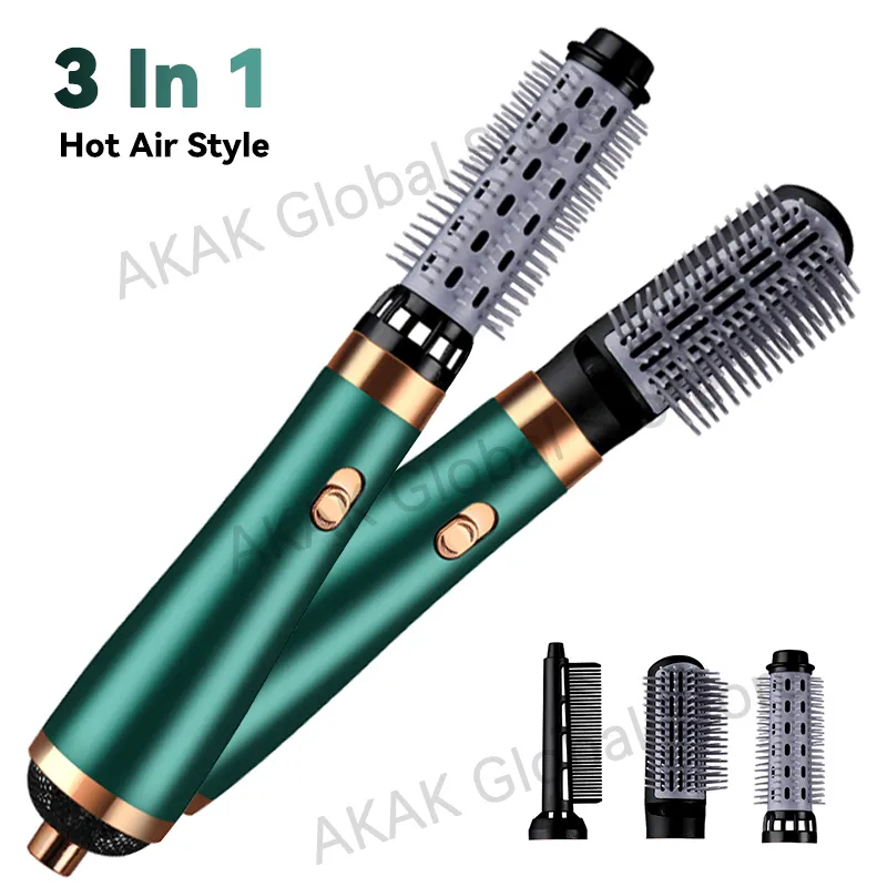 Hair Dryers Ming Yu 3 In 1 Dryer Comb Professional Electric Air Styling Tool Barber Salon Household Curler Detachable comb Kit 230812