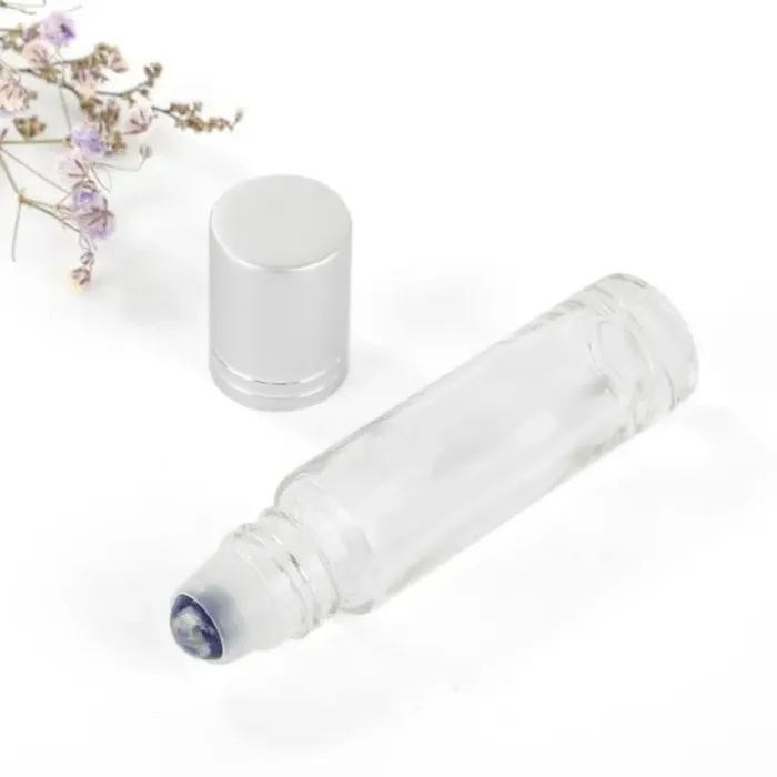 Natural Gemstone Roller Ball For 5ml 10ml THICK Essential Oil Perfumes Oil Liquids Bottle Roll On Bottles F2005