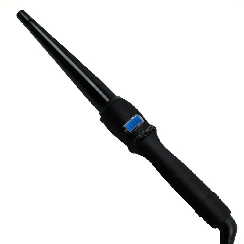 curl curling wand 0 75 to 1 25 inch professional dual voltage hair curling iron with ceramic barrel cool tip auto shut off curl curling wand for long or short curly hair details 1