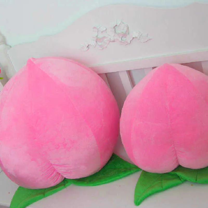 Animais de pelúcia de pelúcia novo pêssego rosa brinquedos de pelúcia bebê frutas casa decorar boneca presente aniversário crianças