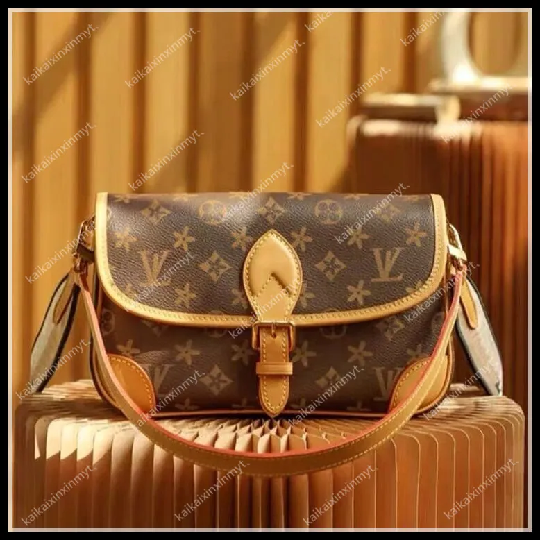 Worki wieczorowe torby na ramię Diane ramię monogramy torby projektantowi luksusowe torebki Etter Kwiatowe lady torebka klapka