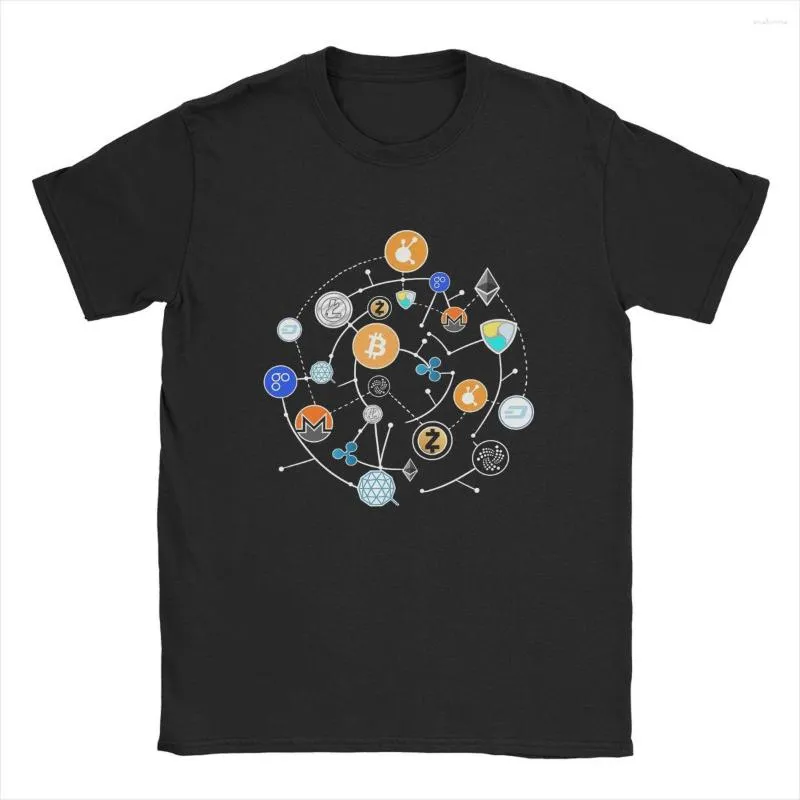 T-shirts pour hommes crypto-monnaie Ethereum litecoin ne nouveauté t-shirts à manches courtes t-shirts