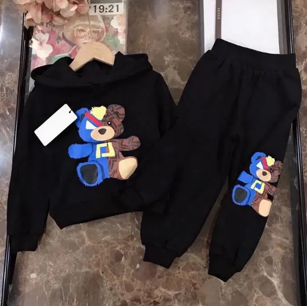 Fashion Children Designer Clothes Set Hoodies And Pants Baby Girls Boys Tracksuit Luxury Designers Letter Long Sleeve Hoodie Kid Clothing