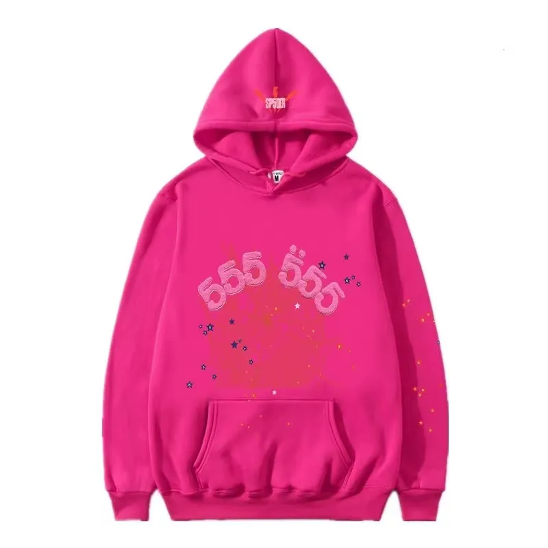 coat Designer hoodie Sp5de Young Thug trapstar Men Women Hoodie High Quality Foam Print Spider Web Graphic Pink Sweatshirts y2k Pullovers spider hoodie