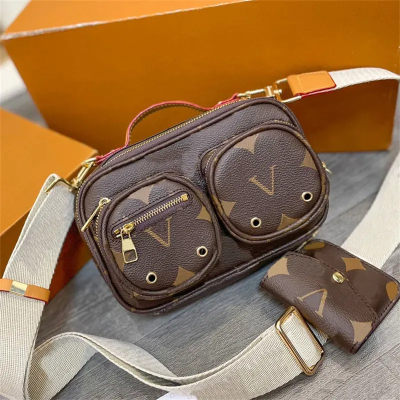 Luxury Designer Shoulder Bag for Women Fashionable Small Crossbody Bag with Letter Multiple Pockets 7 Colors Soft PU Leather 2024 Gift