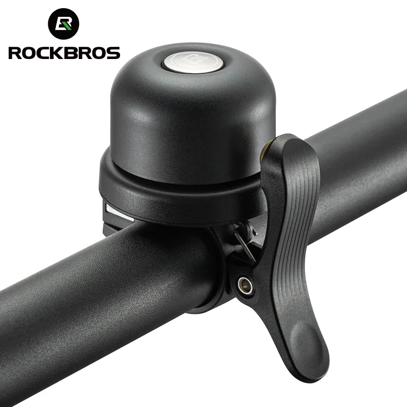 Bike Horns Rockbros Bicicleta Bell Classical Stainless Loud Holdy Cycling Hodlebar Acessórios de segurança de alarme portátil 230811