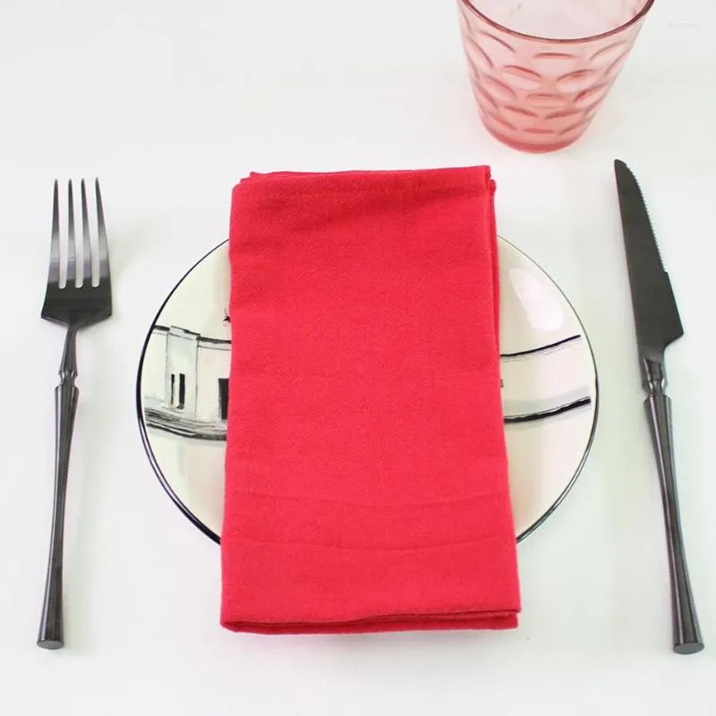 Table serviette rouge serviettes de tissu en gros de la ferme de coton doux serviette de table de table de table de table de table de Noël décoration de Pâques