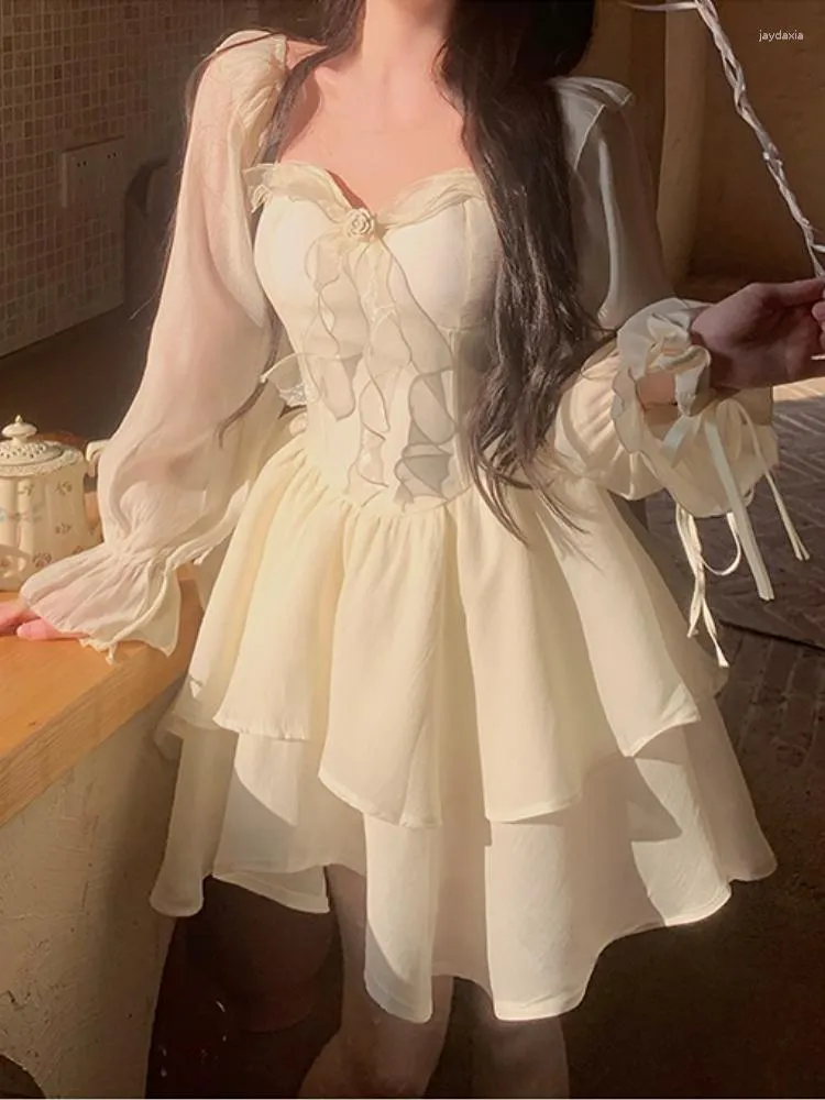 2023 Spring Elegant Y2K Mini Dress With Fairy Bow Perfect For Casual  Parties, Korean, Kawaii, Lolita, And French Fashion From Jaydaxia, $42.3
