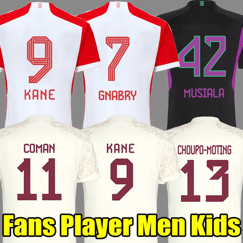 23 24 24 koszulki piłkarskie Kane Bayern Sane Kimmich Monachent Muller Davies Coman 2023 2024 Home Away Away Wersja gracza gnibry mane Musiala Men Kit Kit Football Shirt