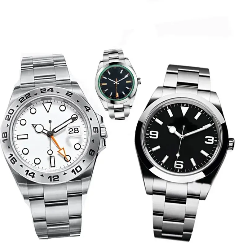 Montres de créateurs de montres pour hommes de haute qualité 40MM montres mécaniques automatiques 2813 Mouvement 904L tout en acier inoxydable Air King montre boucle pliante montre saphir