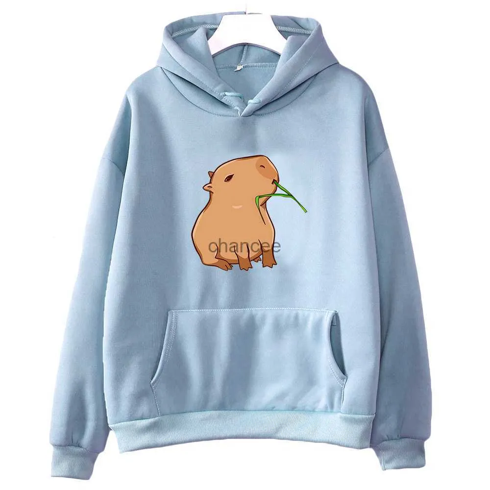 Grappige capybara print hoodie vrouwen/mannen kawaii cartoon tops sweatshirt voor meisjes unisex mode Harajuku grafische pullovers met capuchon hkd230725