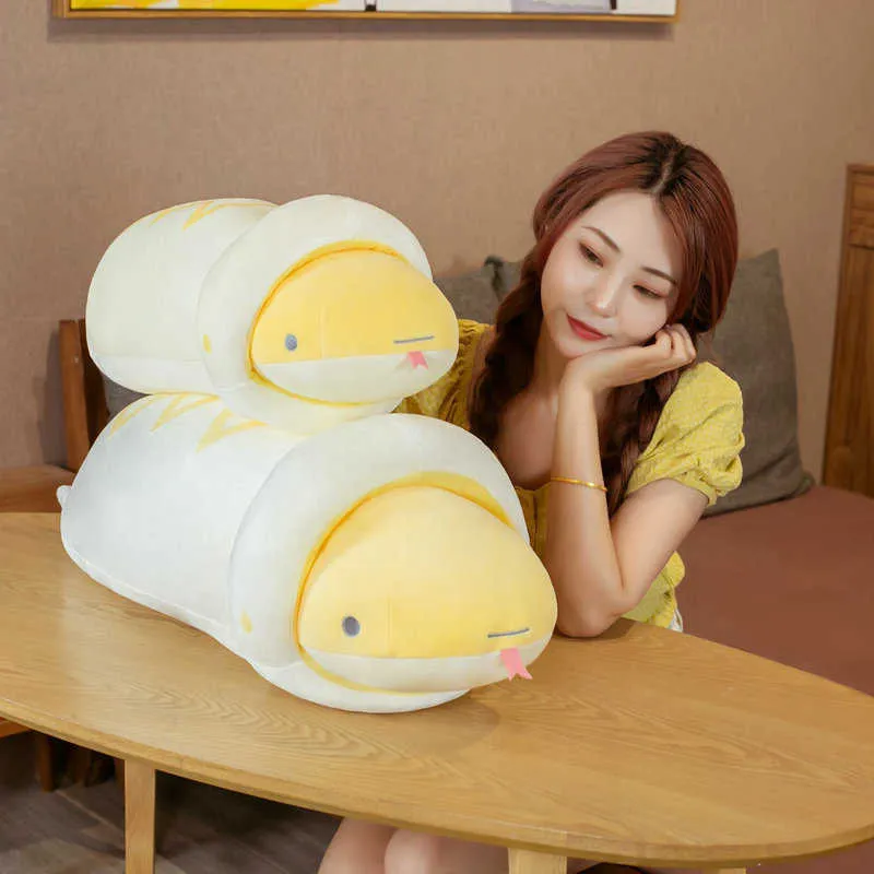 Stuffed Plush Animals 65/80cm Real-Life New Simulation Plush Toy Animal Snake Stuffed Children's Home Decoration Christmas Gifts