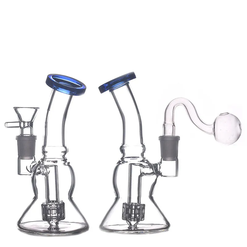 2styles mini becker bang les nookahs matrice stéréo Perc Catcher de cendres Bubbbler Bubbler fumant les conduites d'eau du recycleur