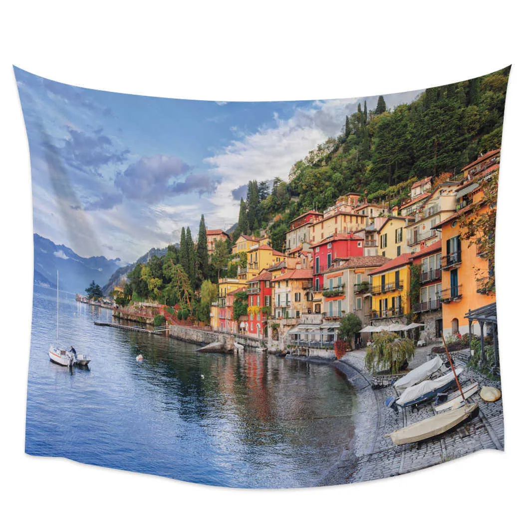 Tapiz De Pared Para Dormitorio, Tapiz Con Vista Al Mar De Cinque Terre  Italia, Decoración Para, image size:1050x1050