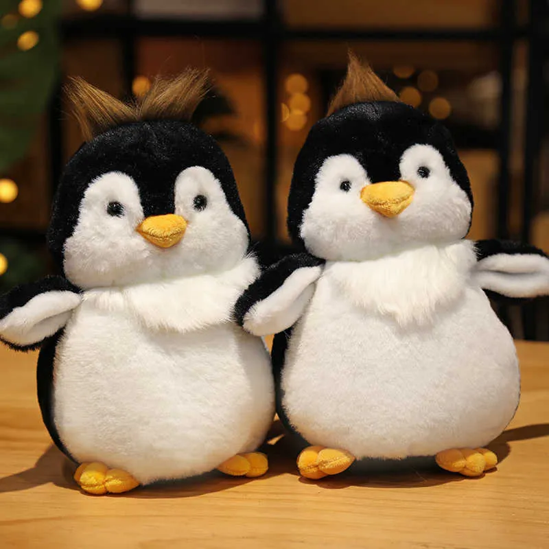 Gefüllte Plüschtiere, neues süßes Plüsch-Pinguin-Spielzeug, lebensechte Stofftier-weiche Puppe, Kindergeburtstag, Weihnachtsgeschenk für Jungen und Mädchen