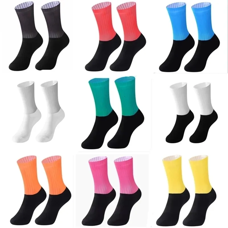 Sports Socks Bike Team Aero Scarmouss Anti Slip Cycling Road Bicycle Outdoor Racing Compression Sport 230811