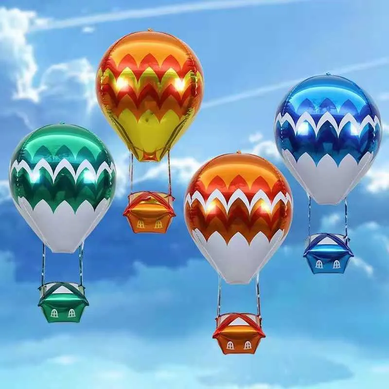Dekoration Ny 22-tums 4D Science Air Balloon Rocket Children Birthday Decoration