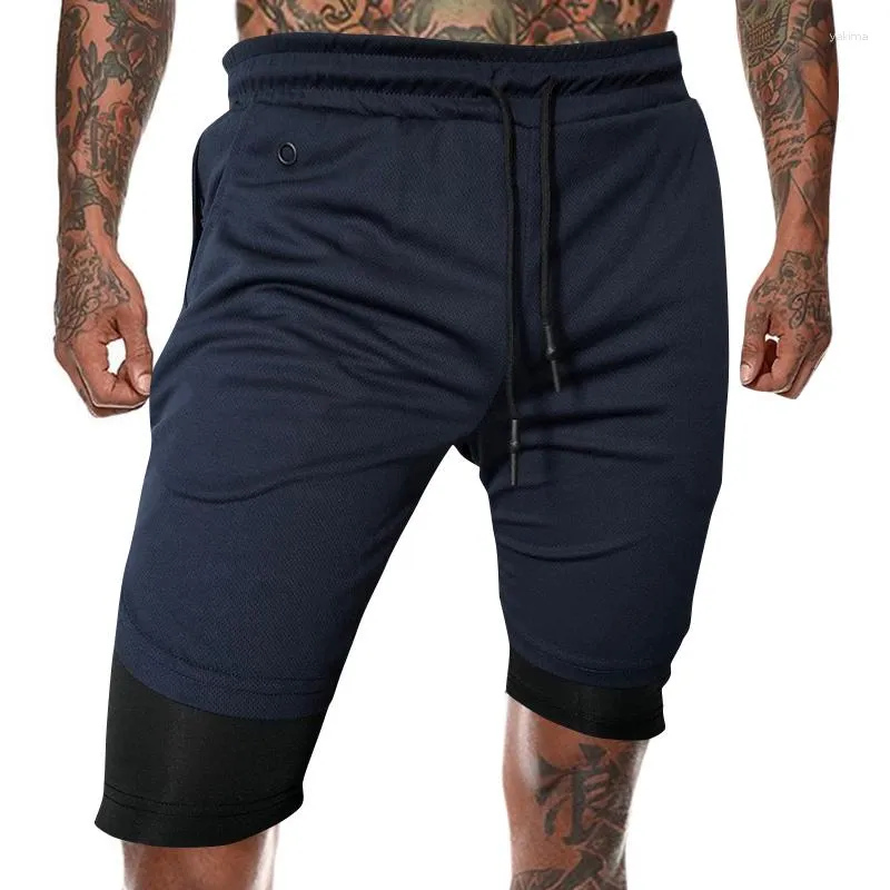 Music de Shorts masculins 2 en 1 Running Security Poches