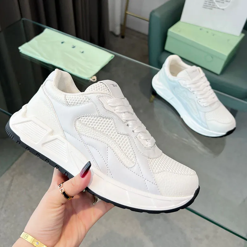 Luxury Brand Sneakers Breathable Mesh Casual Shoes for Men and Women High Quality White Sneakers Size 36 46 with Original Box