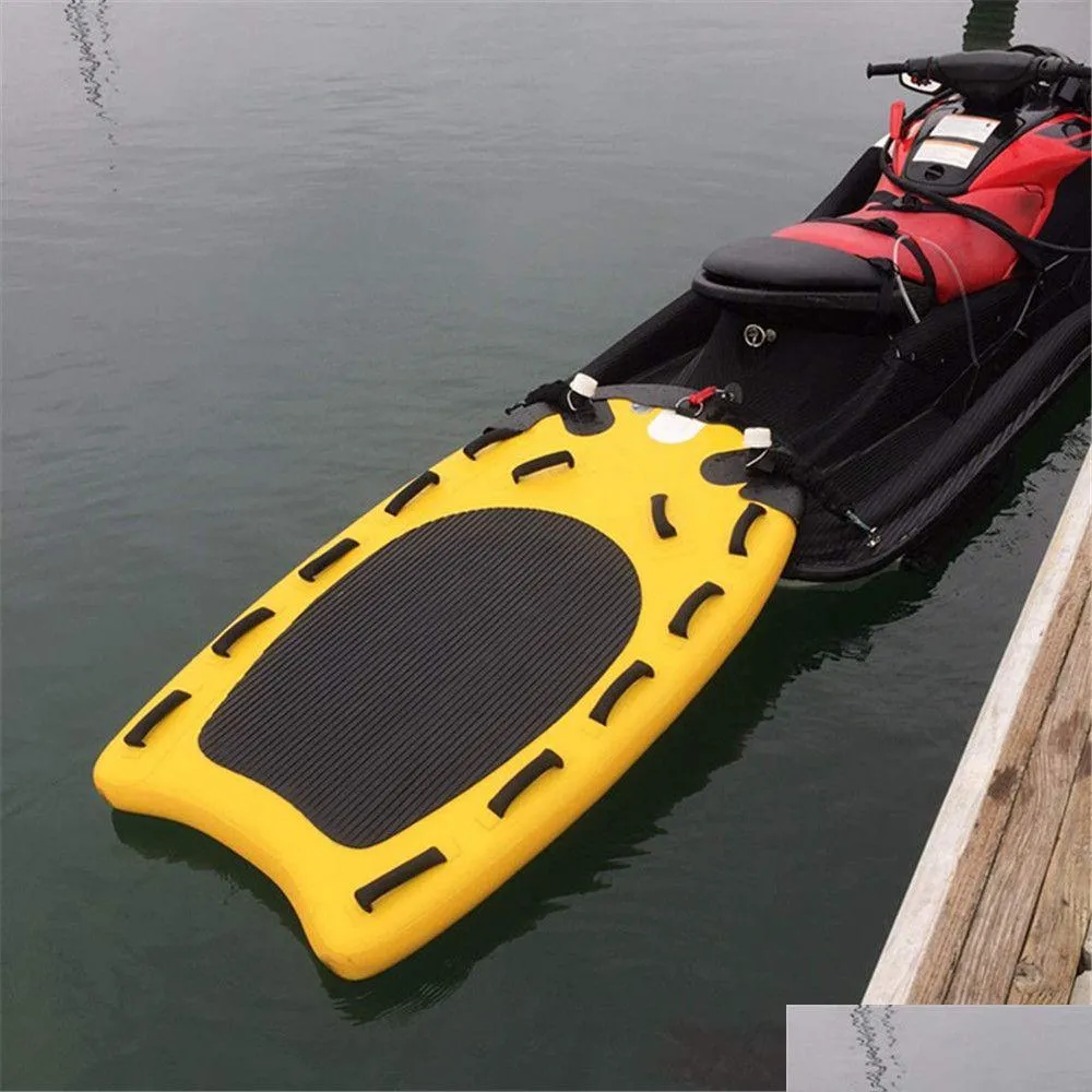 스키 180x90x15 cm 맞춤형 상업용 품질 컬러 Jetski 보드 팽창 식 제트 슬레드 서핑 구조 구조 구조 판매 슬라이드 DHGNP DHGNP