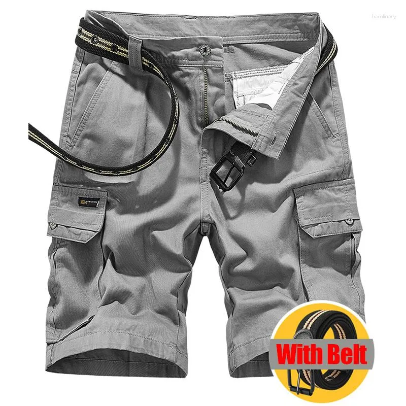 Shorts pour hommes Summer inclus) (ceinture est le cargo Coton Men Workout Casual Workout Military-Longhey Short Pantal