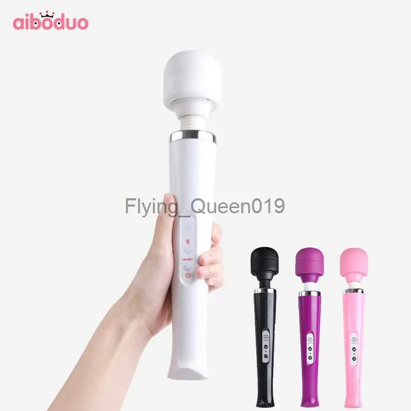 Aiboduo Massager Wand Vibrador poderoso enorme corpo de cabeça Massagem Magic Vibração Magia Produto Pessoal Massagem Ptick HKD230812