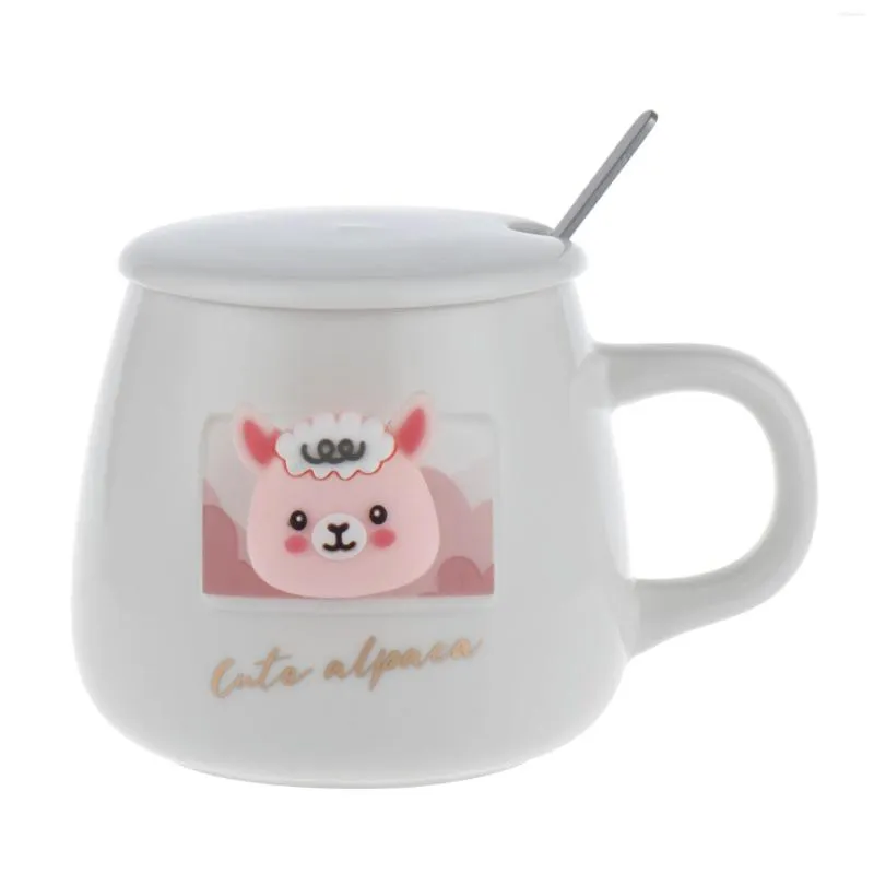 Mugs 3D Three-dimensional Embossed Doll Head Ceramic Cup Cute Cartoon Animal Water Creative Mug Men And Women Students