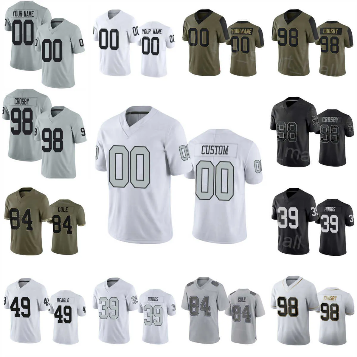 Man Women Kids Football 19 DJ Turner Jerseys 22 Ameer Abdullah 98 Maxx Crosby 5 Divine Deablo 39 Nate Hobbs 84 Keelan Cole Vapor Untouchable Symning