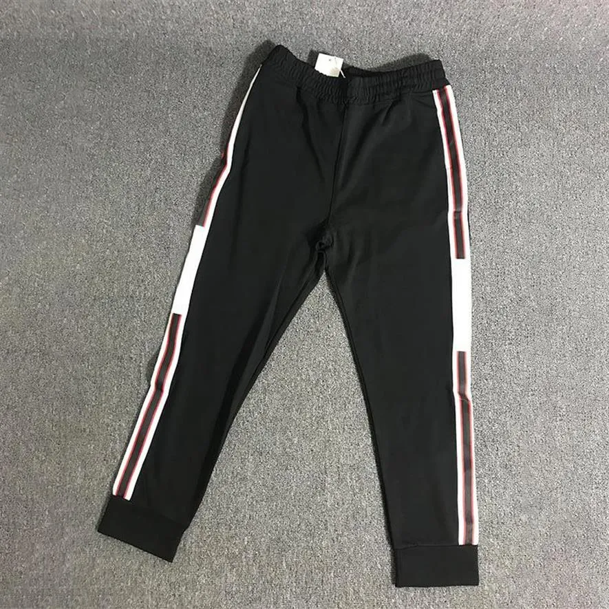 Heren Jogger broek Drawtring Sport High Fashion Black Colors Side Stripe Joggers Casual Sport JOP2218