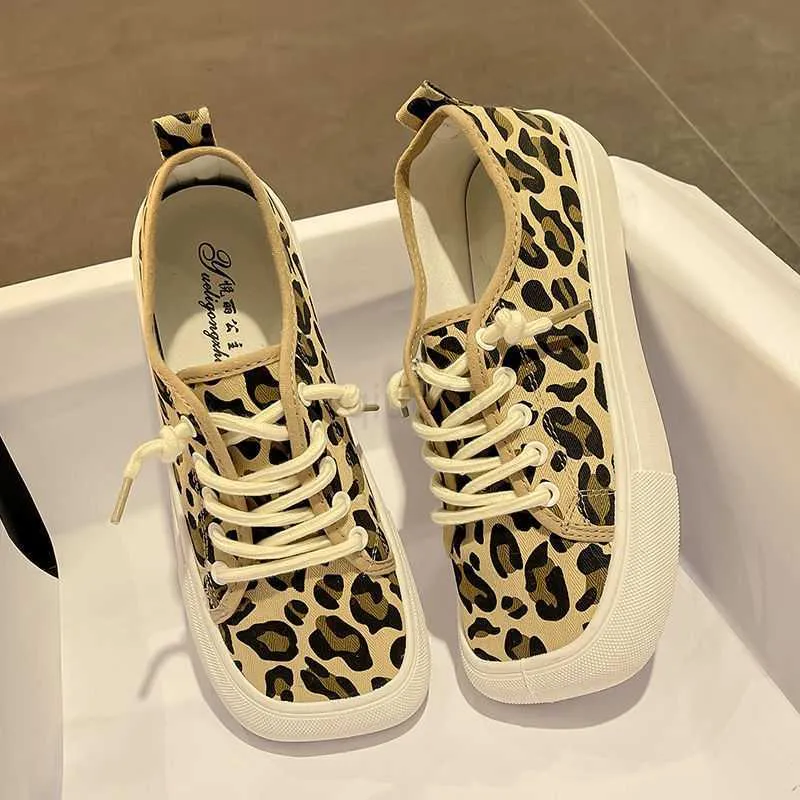 Zapatos de vestir para mujeres feas pisos lindos otoño y primavera zapatos planos de leopardo encaje para mujeres zapatos casuales
