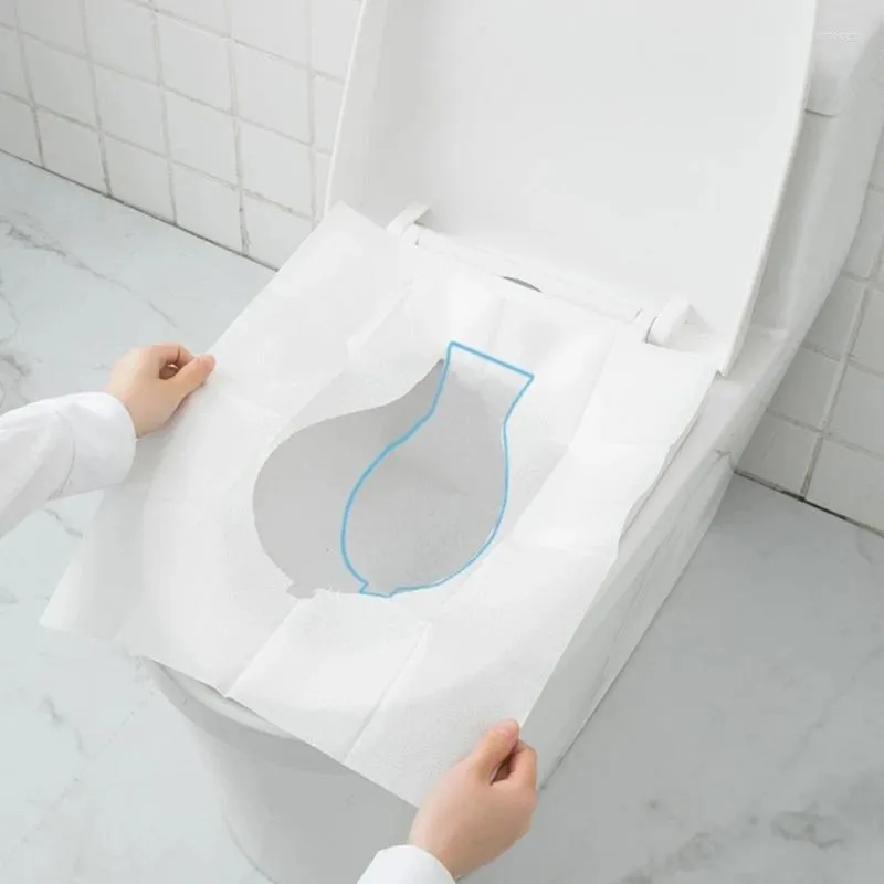 Toiletbrekafdekkingen Wegwerpafdekking Type Waterdicht papieren pad badkamer benodigdheden Liners