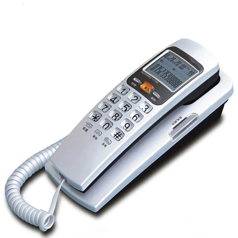 Telefono Fisso Con Cavo Rosa – ABS, Montaggio A Parete O Tavolo, Con Ricomposizione, Muto E Pausa