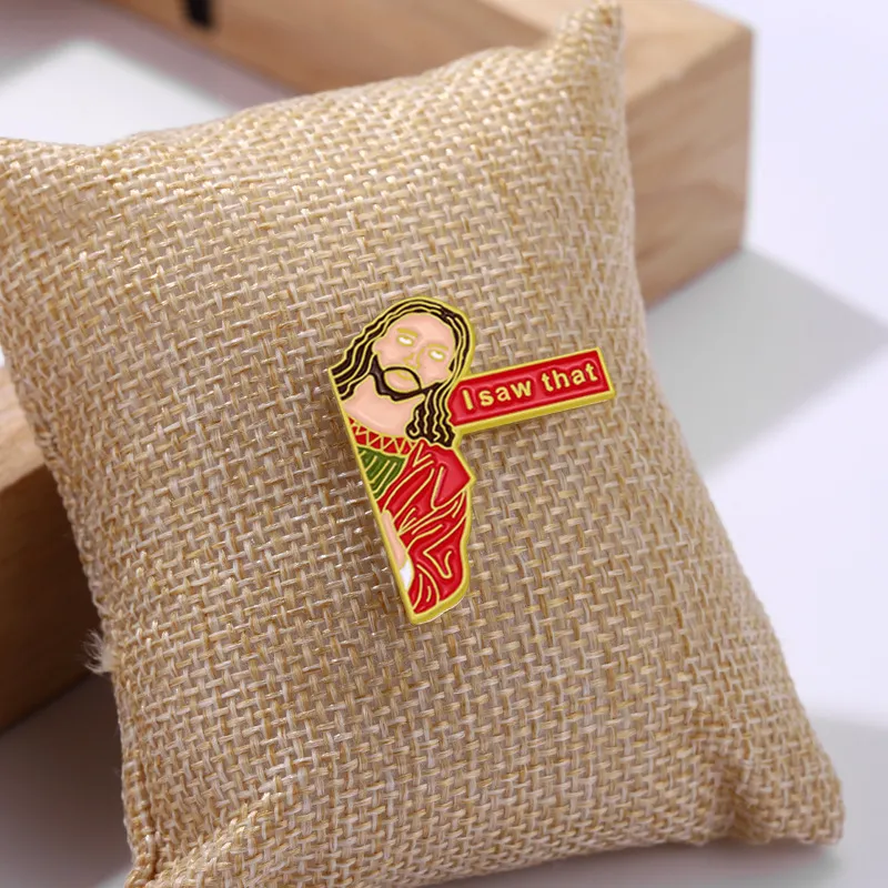 Pins Broschen Jesus Ich habe diesen benutzerdefinierten Abzeichen Rucksack Lapel Collar Kids Friends Geschenke Juwely gesehen