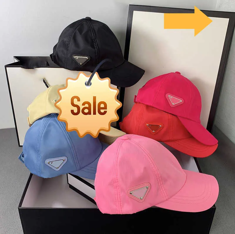 1Designer Casquette Ball Caps para styczna etykieta boczna Candy Kolor okapu Kapelusz baseballowy Krzyżka przeciwsłoneczna Kaczka Kaczka Kapelusz Outdoor Riding Sun Hat Bowl